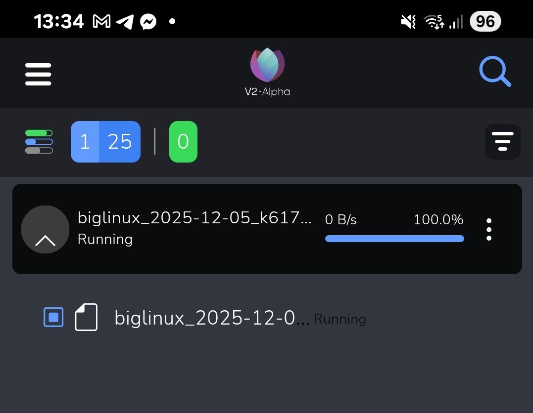 Pantalla de selección de archivos que muestra cómo elegir archivos específicos de un enlace magnet en Seedr V2